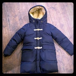 Navy Jcrew Crewcuts winter coat. Size 8